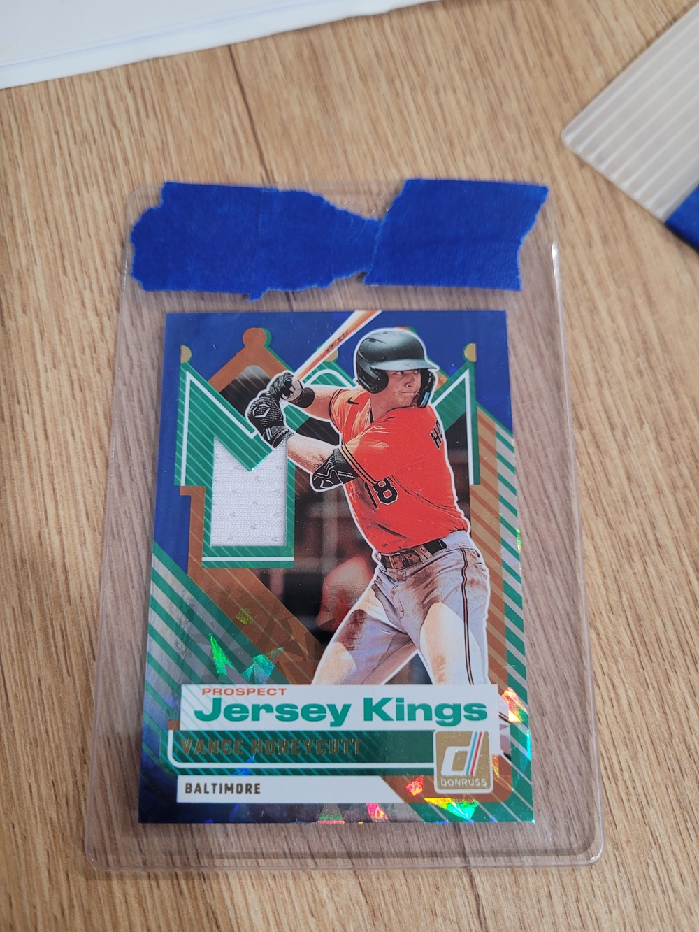 Donruss Jersey Kings Baseball Card -Vance Honeycutt Orange Jersey